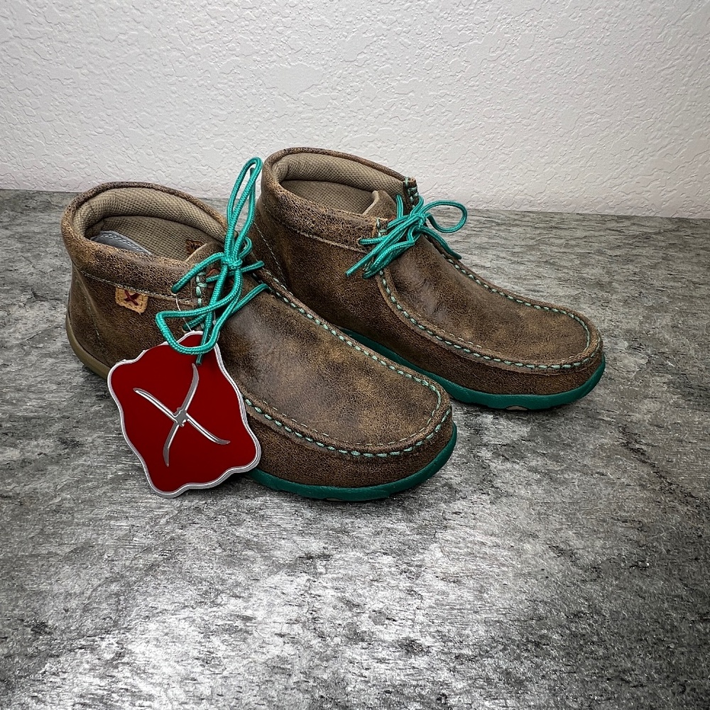 TWISTED X WOMEN'S TURQUOISE ACCENTED DRIVING MOCS